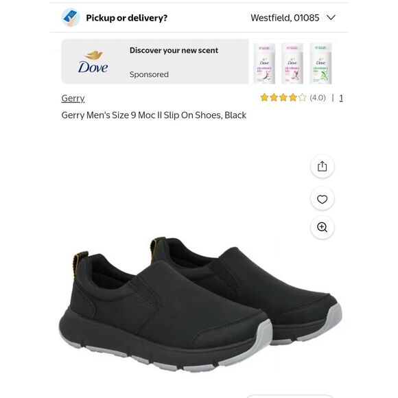 Gerry Weber Black Slip-On Casual Sneakers with Gray Outsole